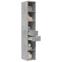 Aparador de madera de ingeniería gris hormigón 30x42,5x185 cm de , Aparadores - Ref: Foro24-846239, Precio: 93,62 €, Descuent...
