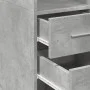 Aparador de madera de ingeniería gris hormigón 30x42,5x185 cm de , Aparadores - Ref: Foro24-846239, Precio: 92,32 €, Descuent...