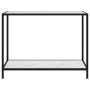 Mesa de consola blanco vidrio templado 100x35x75 cm en Mesas auxiliares | Comprar online en Foru.es