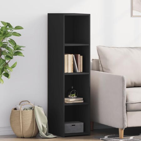Aparador alto madera de ingeniería negro 30x41x124 cm de , Aparadores - Ref: Foro24-846377, Precio: 59,13 €, Descuento: %
