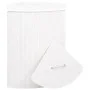Cesto para la ropa sucia de esquina bambú blanco 60 L de vidaXL, Cestas para ropa - Ref: Foro24-320763, Precio: 50,05 €, Desc...