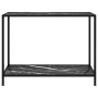 Mesa de consola negro vidrio templado 100x35x75 cm en Mesas auxiliares | Comprar online en Foru.es