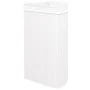 Cesto para la ropa sucia de esquina bambú blanco 60 L de vidaXL, Cestas para ropa - Ref: Foro24-320763, Precio: 50,05 €, Desc...