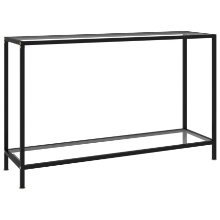 Mesa de consola transparente vidrio templado 120x35x75 cm en Mesas auxiliares | Comprar online en Foru.es