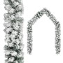 Guirnalda de Navidad con nieve flocada verde 5 m PVC de vidaXL, Adornos festivos - Ref: Foro24-320967, Precio: 42,66 €, Descu...