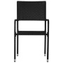 Sillas comedor de jardín apilables 2 uds ratán sintético negro de , Sillas de jardín - Ref: Foro24-318698, Precio: 74,15 €, D...