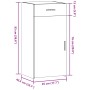 Aparador madera de ingeniería marrón roble 45x42,5x93 cm de , Aparadores - Ref: Foro24-846291, Precio: 73,35 €, Descuento: %