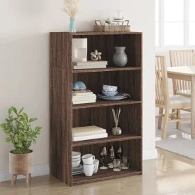 Aparador alto madera de ingeniería marrón roble 70x41x124 cm de , Aparadores - Ref: Foro24-846410, Precio: 83,15 €, Descuento: %
