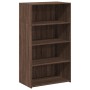 Aparador alto madera de ingeniería marrón roble 70x41x124 cm de , Aparadores - Ref: Foro24-846410, Precio: 84,35 €, Descuento: %
