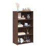 Aparador alto madera de ingeniería marrón roble 70x41x124 cm de , Aparadores - Ref: Foro24-846410, Precio: 84,35 €, Descuento: %
