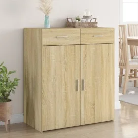 Aparador de madera contrachapada roble Sonoma 80x42,5x93 cm de , Aparadores - Ref: Foro24-3281471, Precio: 147,11 €, Descuent...