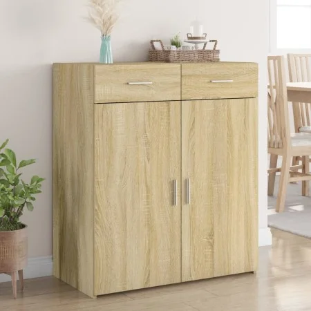 Aparador de madera contrachapada roble Sonoma 80x42,5x93 cm de , Aparadores - Ref: Foro24-3281471, Precio: 147,11 €, Descuent...