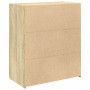 Aparador de madera contrachapada roble Sonoma 80x42,5x93 cm de , Aparadores - Ref: Foro24-3281471, Precio: 150,06 €, Descuent...