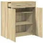 Aparador de madera contrachapada roble Sonoma 80x42,5x93 cm de , Aparadores - Ref: Foro24-3281471, Precio: 147,11 €, Descuent...