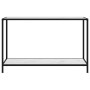 Mesa de consola blanco vidrio templado 120x35x75 cm en Mesas auxiliares | Comprar online en Foru.es