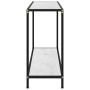 Mesa de consola blanco vidrio templado 120x35x75 cm en Mesas auxiliares | Comprar online en Foru.es