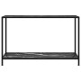 Mesa de consola negro vidrio templado 120x35x75 cm en Mesas auxiliares | Comprar online en Foru.es