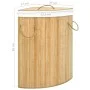 Cesto para la ropa sucia de esquina bambú 60 L de vidaXL, Cestas para ropa - Ref: Foro24-320759, Precio: 35,88 €, Descuento: %