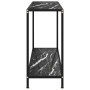 Mesa de consola negro vidrio templado 120x35x75 cm en Mesas auxiliares | Comprar online en Foru.es