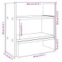 Organizador escritorio madera ingeniería negro 38,5x17x39 cm de , Clasificación y organización - Ref: Foro24-848060, Precio: ...