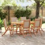 Juego comedor de jardín 7 pzas madera maciza acacia y textileno de , Conjuntos de jardín - Ref: Foro24-3279315, Precio: 791,5...