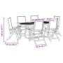 Juego comedor de jardín 7 pzas madera maciza acacia y textileno de , Conjuntos de jardín - Ref: Foro24-3279315, Precio: 791,5...