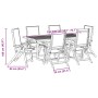 Juego comedor de jardín 7 pzas madera maciza acacia y textileno de , Conjuntos de jardín - Ref: Foro24-3279303, Precio: 798,9...