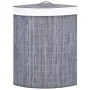 Cesto para la ropa sucia de esquina bambú gris 60 L de vidaXL, Cestas para ropa - Ref: Foro24-320761, Precio: 30,43 €, Descue...