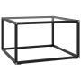 Mesa de centro con vidrio templado negro 60x60x35 cm en Mesas de centro | Comprar online en Foru.es