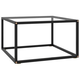 Mesa de centro con vidrio templado negro 60x60x35 cm en Mesas de centro | Comprar online en Foru.es
