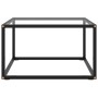Mesa de centro con vidrio templado negro 60x60x35 cm en Mesas de centro | Comprar online en Foru.es