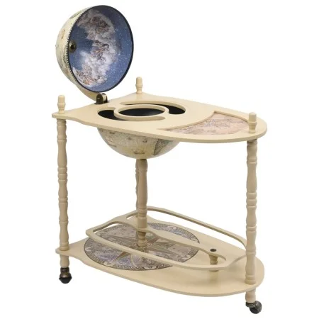 Mueble bar soporte de pie bola del mundo madera eucalipto verde de vidaXL, Armarios para vino y licores - Ref: Foro24-320908,...