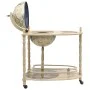 Mueble bar soporte de pie bola del mundo madera eucalipto verde de vidaXL, Armarios para vino y licores - Ref: Foro24-320908,...