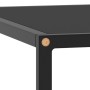 Mesa de centro negra con vidrio negro 60x60x35 cm en Mesas de centro | Comprar online en Foru.es
