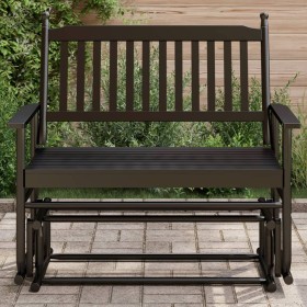 Banco deslizante madera maciza de álamo negro 118x70x104,5 cm de , Mecedoras - Ref: Foro24-4008866, Precio: 117,71 €, Descuen...
