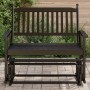 Banco deslizante madera maciza de álamo negro 118x70x104,5 cm de , Mecedoras - Ref: Foro24-4008866, Precio: 117,71 €, Descuen...