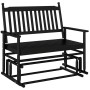 Banco deslizante madera maciza de álamo negro 118x70x104,5 cm de , Mecedoras - Ref: Foro24-4008866, Precio: 117,71 €, Descuen...