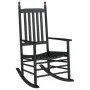 Mecedora con asiento curvo madera maciza de álamo negro de , Mecedoras - Ref: Foro24-4008870, Precio: 104,29 €, Descuento: %