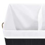 Cesto de la ropa sucia de bambú 2 secciones negro 100 l de vidaXL, Cestas para ropa - Ref: Foro24-320746, Precio: 33,80 €, De...