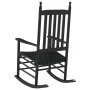 Mecedora con asiento curvo madera maciza de álamo negro de , Mecedoras - Ref: Foro24-4008870, Precio: 104,29 €, Descuento: %