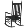 Mecedora con asiento curvo madera maciza de álamo negro de , Mecedoras - Ref: Foro24-4008870, Precio: 105,54 €, Descuento: %