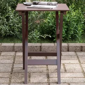 Mesa auxiliar plegable madera maciza de álamo marrón de , Mesas de jardín - Ref: Foro24-4008872, Precio: 33,03 €, Descuento: %
