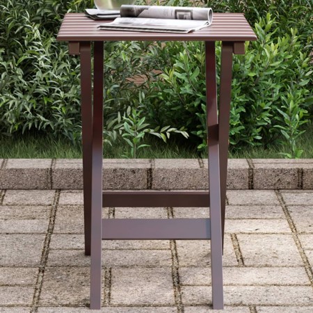 Mesa auxiliar plegable madera maciza de álamo marrón de , Mesas de jardín - Ref: Foro24-4008872, Precio: 35,74 €, Descuento: %