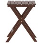 Mesa auxiliar plegable madera maciza de álamo marrón de , Mesas de jardín - Ref: Foro24-4008872, Precio: 35,74 €, Descuento: %