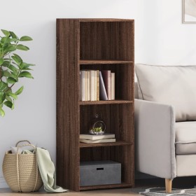 Aparador alto madera de ingeniería marrón roble 45x41x124 cm de , Aparadores - Ref: Foro24-846396, Precio: 62,33 €, Descuento: %