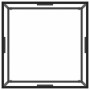 Mesa de centro negra con vidrio templado 80x80x35 cm en Mesas de centro | Comprar online en Foru.es