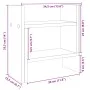 Organizador escritorio madera ingeniería gris 34,5x15,5x35,5 cm de , Clasificación y organización - Ref: Foro24-848057, Preci...