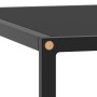 Mesa de centro negra con vidrio negro 80x80x35 cm en Mesas de centro | Comprar online en Foru.es