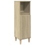 Set de muebles de baño 3 pzas madera contrachapada roble Sonoma de , Muebles de baño - Ref: Foro24-3307670, Precio: 166,73 €,...