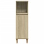 Set de muebles de baño 3 pzas madera contrachapada roble Sonoma de , Muebles de baño - Ref: Foro24-3307670, Precio: 166,73 €,...